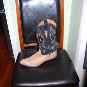 CowBoy Boots Luuchese 2000 Two Tone (Beige and Black)